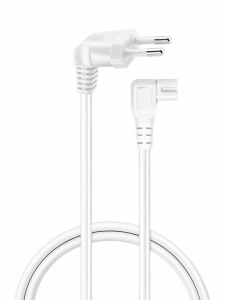 Кабель питания сетевой C7 угловой 1.5м Орбита OT-ELS07 Белый